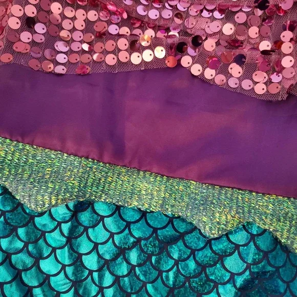 Purple and Blue Mermaid Dog Costume - Picture 4 of 5